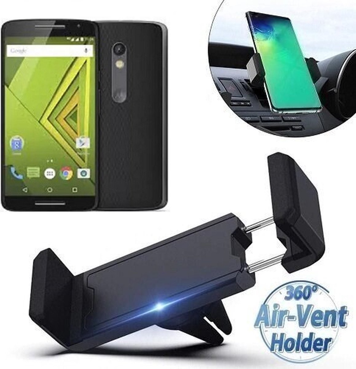 Motorola Moto X3 Autohouder Ventilatierooster