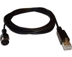 Cavus RJ45 naar 8-pins DIN Powerlink PL8 kabel voor B&O / zwart - 1,8 meter