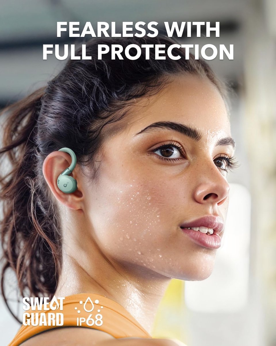 Anker soundcore Sport X20 ANC - Draadloze Oordopjes met Oorhaken - Groen thumbnail 7