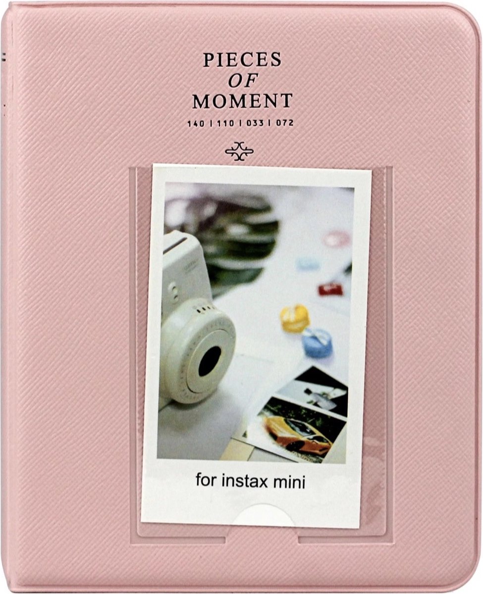 Mini Fotoalbum Roze| 65-vaks Fotoalbum | Musthave | Without Lemon | geschik voor instant foto's