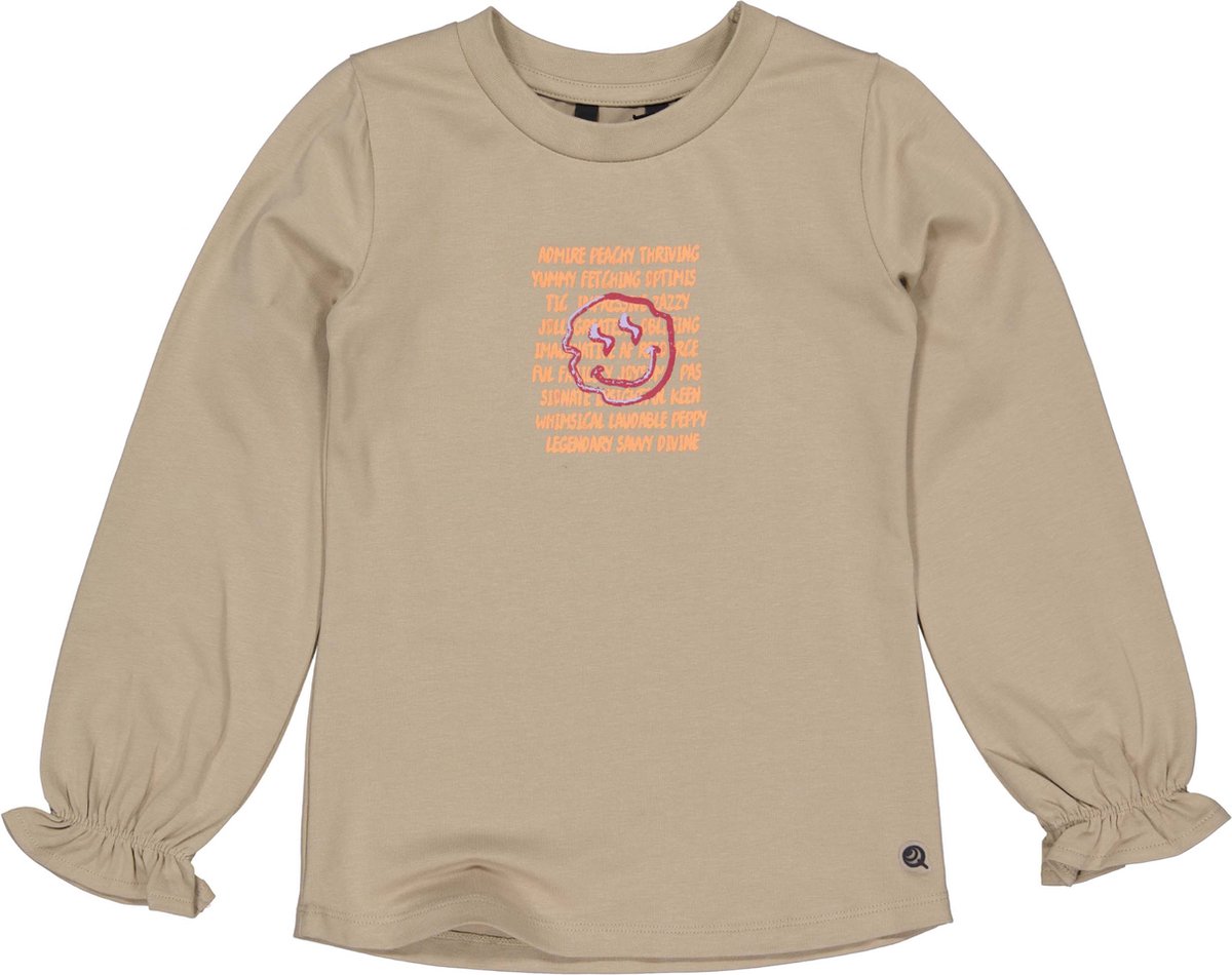 Quapi - Meisjes Shirt - Dark Sand - Maat 92