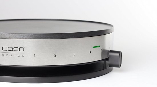 Fladenbacker model KE1005: krachtige crêpes maker met roestvrijstalen handgrepen, bakoppervlak en temperatuurregelaar inclusief thermostaat
