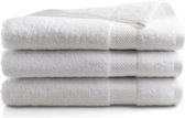Bol.com DoubleDry Hotel Badhanddoeken 70 x 140 cm – Set van 3 – 100% Katoen 500 g/m2 – Zacht & Absorberend - Wit aanbieding