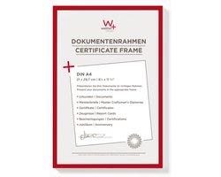 Walther New Lifestyle - Kunststof lijst - Fotoformaat 21x29,7 cm (DIN A4) - Rood