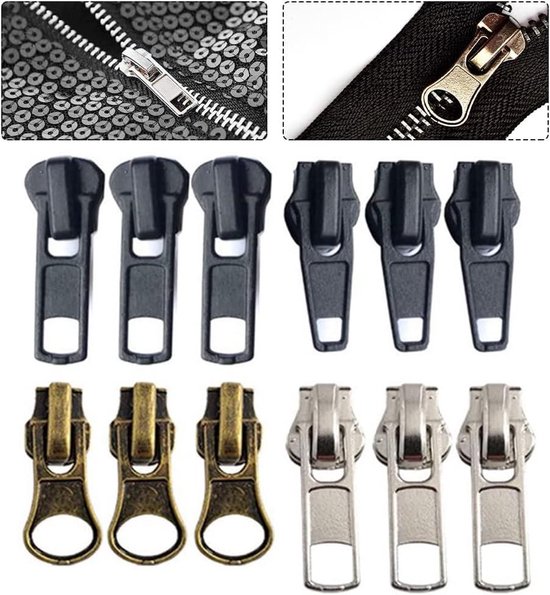 Reparatieset voor ritssluitingen, 85-delig, voor het repareren van ritssluitingen, voor jeans, jassen, jassen Reparatieset voor ritssluitingen, 85-delig, voor het repareren van ritssluitingen, voor jeans, jassen, jassen