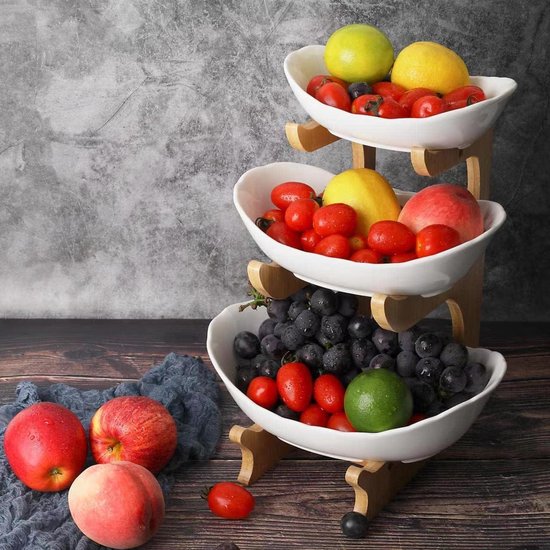 Moritz & Moritz Fruitetagère goud metaal - moderne fruitschaal goud