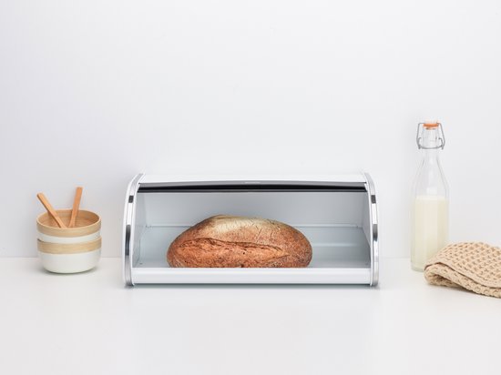 Brabantia Boîte à pain avec couvercle coulissant - White