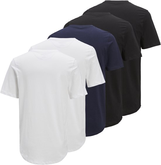 T-shirt Homme JACK&JONES JPRBLABRODY TEE SS CREW NECK 5PK MP NOOS - Taille L