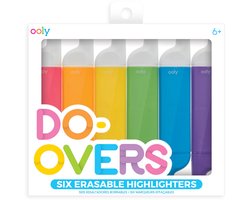 Ooly - Do-overs - Uitwisbare markeerstiften met dubbel uiteinde - 6 Markeerstiften