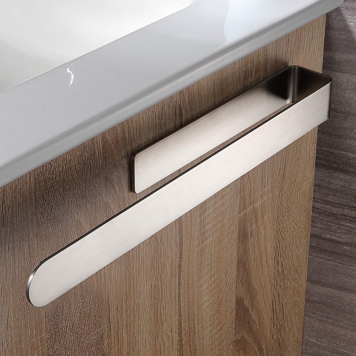 Badkamerhanddoekrek Zonder boren Zelfklevend handdoekenrek RVS 37 cm
