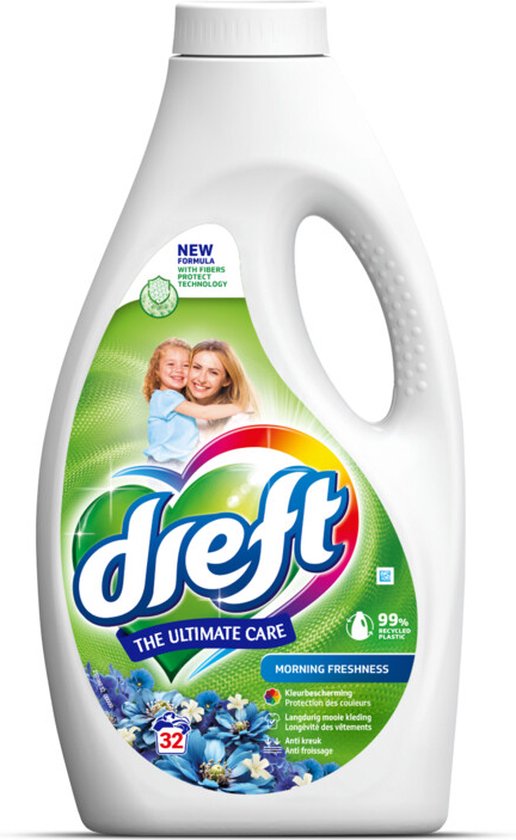 Dreft - Wasmiddel - Vloeibaar wasmiddel - Morning Freshness - 32wb/1,44L