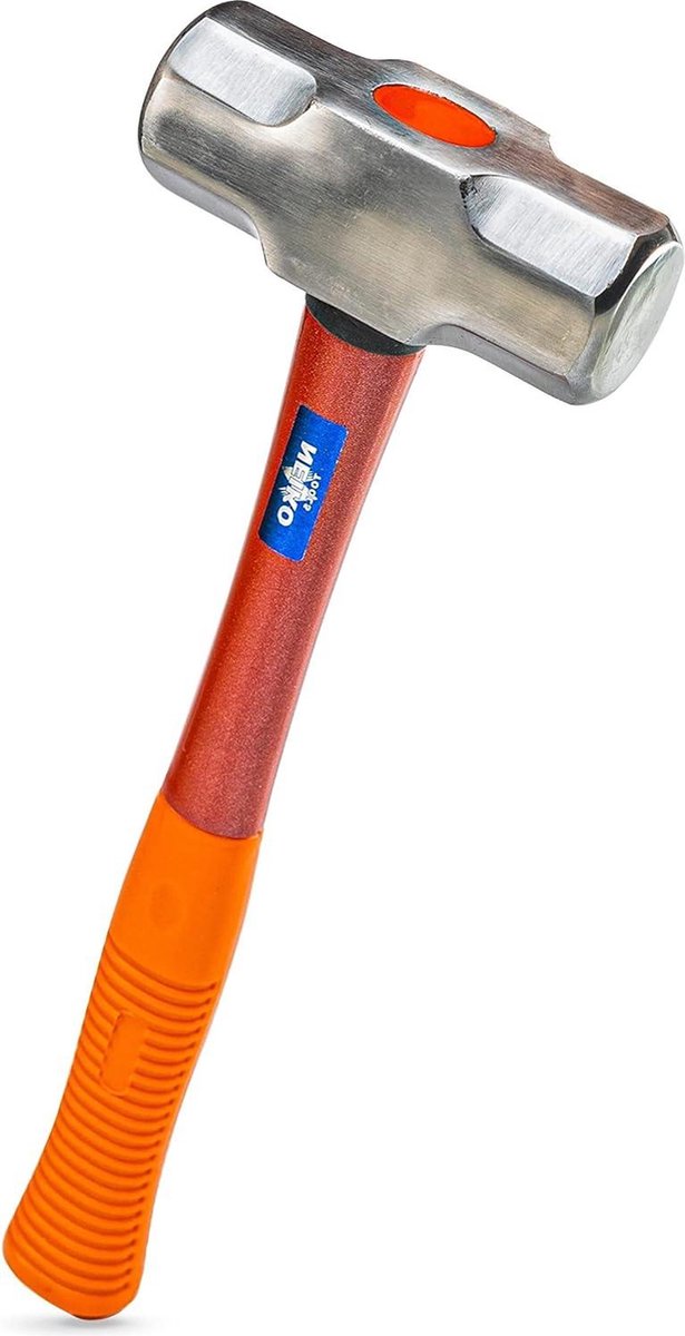 Glasvezel Slee Hammer 3 lbs Heavy-Duty Gesmeed Staal Rubber Grip Handvat Spiegel Gepolijst Hoofd Heavy-Duty Steel Sledge Hammer