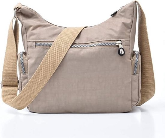 MULTIONS Crossbody-tas voor dames, meerdere vakken, schoudertas, reistas, handtassen voor heren en dames, geschikt voor winkelen, reizen, afspraak, wandelen, dagelijks, roze, M, Klassiek