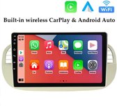 Bol.com Fiat 500 ( WIT ) 2008 - 2014 | Autoradio met Navigatie | Carplay & Android auto | android radio scherm | 2008 2009 2010 ... aanbieding