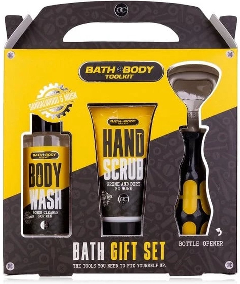 Goedkoopste BATH BODY TOOLKIT badset in giftbox VADERDAG/KERSTGESCHENK/VERJAARDAG/VALENTIJN
