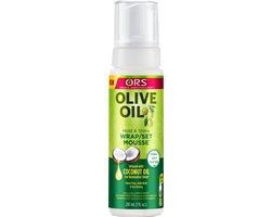 ORS Olive Oil Hold & Shine Wrap Set Mousse 207 ml