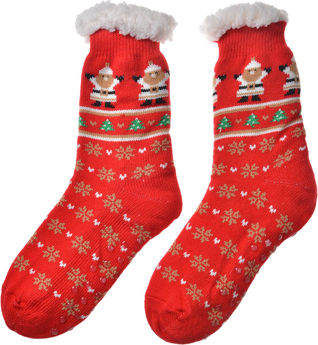 Clayre & Eef Kerstsokken one size Rood Synthetisch