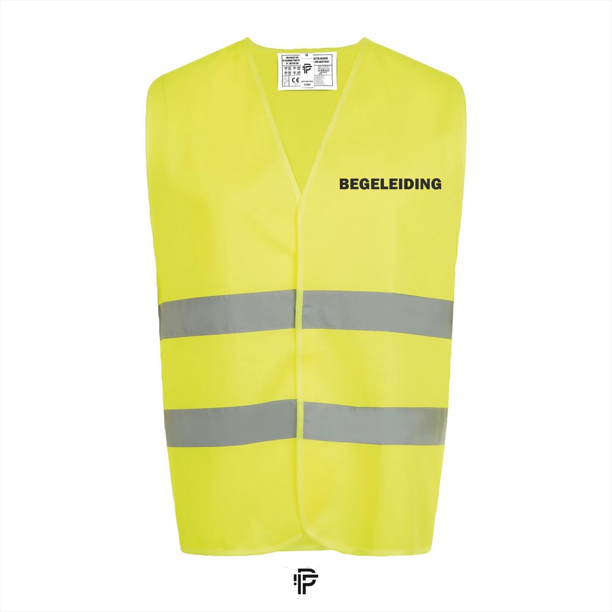 Veiligheidshesje BEGELEIDING - Fluo Geel - Maat L - Tekst zwart - Veiligheidshesje voor Volwassenen – Veiligheidsvest - Gele Hesjes