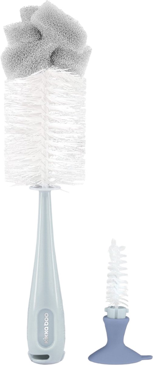 Goedkoopste Kikkaboo Flessenborstel 2 in 1 Blauw