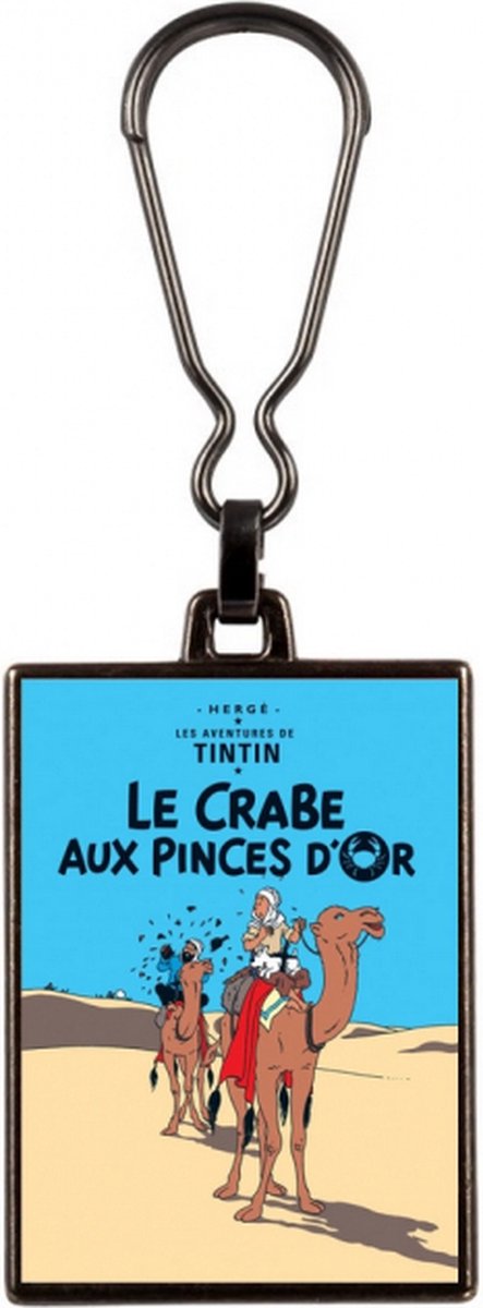 Kuifje Sleutelhanger - De Krab met de gulden scharen / Le crabe aux pinces d'or - Metaal - eenzijdig bedrukt