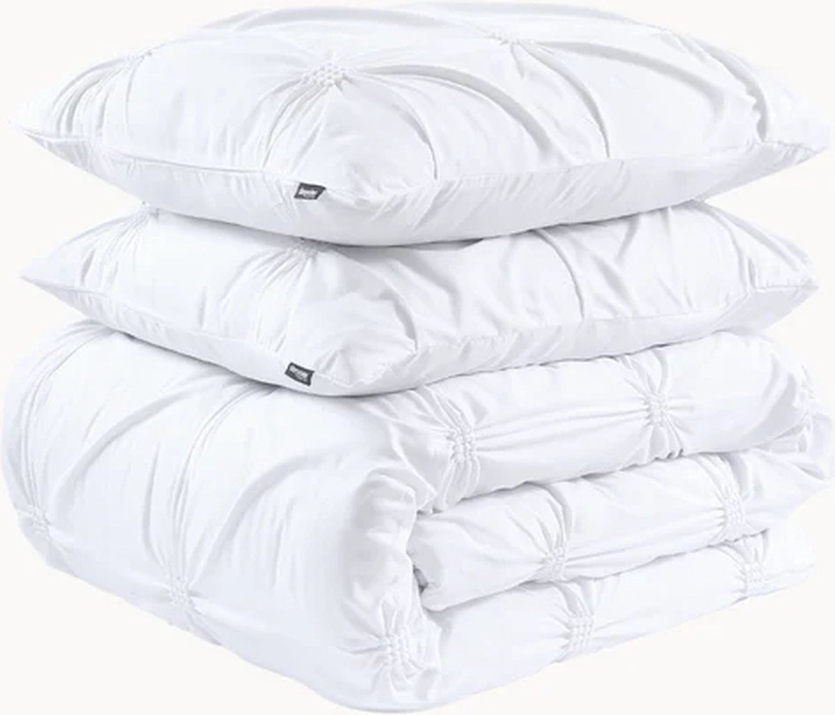 Y-not® - Mat Satijn - Microvezel - Dekbedovertrek - 2 Persoons - 200 x 200/220 - Wit