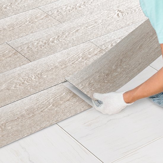 Revêtement De Sol PVC, Revêtement De Sol Vinyle, Autocollant, 18 Pièces, 2,51 M²