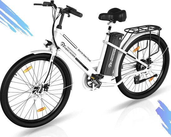 Velo electrique HITWAY E BIKE 26 pouces Moteur 250 W Jusqu a 35 70 km Zwart bol