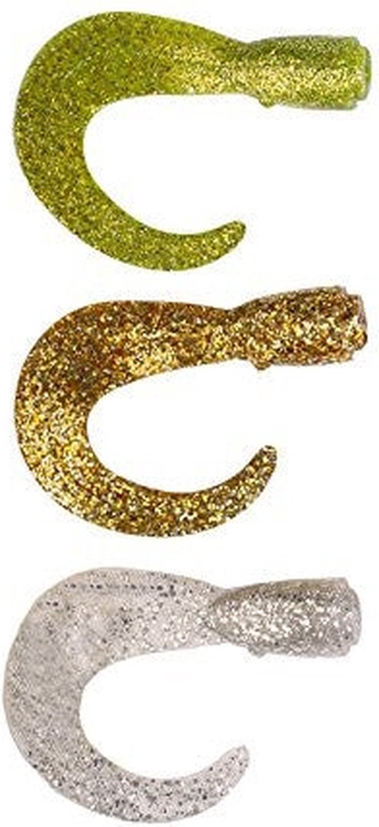 Savage Gear 3D Hard Eel Long Tails Gold/silver/chartreuse 17cm - Aanbieding