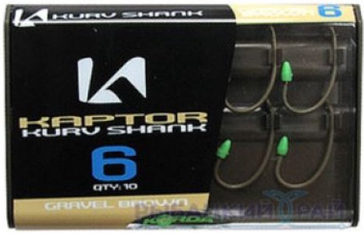 KAP24 Korda Kaptor Kurv Shank Grav maat :10 qty:10