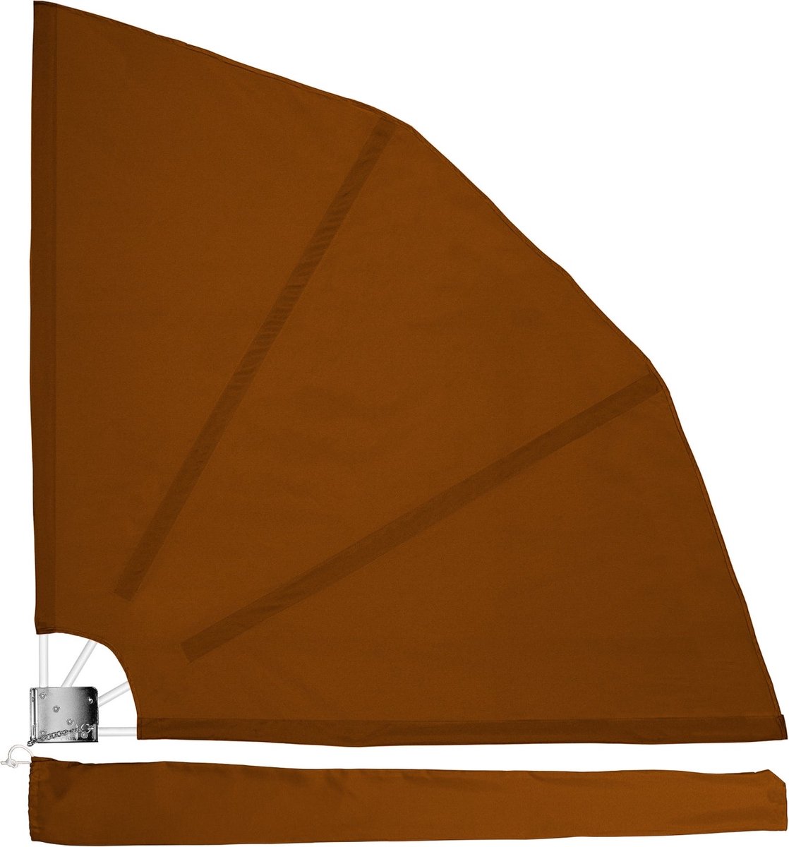 Stilista Balkonscherm Privacyscherm Wand 140 x 140 cm Bruin