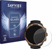 Savvies - Protection d'écran en Glas trempé 9H pour Suunto 9 Baro (3 pièces)