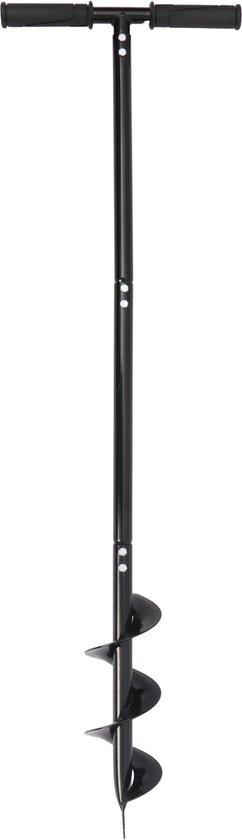 WERHE® Professionele boor, grondboor voor boormachine, 120 mm, dubbele as, robuust, met Stihl adapter, paalboor, bronboor, nauwkeurige boorpunt