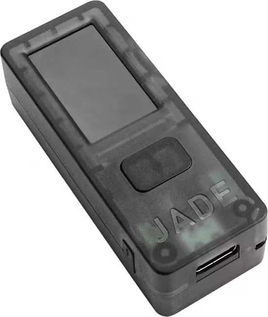 Foto: Blockstream jade black bitcoin en liquid hardware wallet camera bluetooth usb c 240 mah batterij beveilig uw bitcoin offline