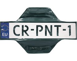 Carpoint Magnetische Kentekenplaathoes – 52x11 cm – Transparant – Tijdelijke Bevestiging – Herbruikbaar