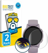 BROTECT - Screenprotector voor Garmin vivoactive 5 - Folie Beschermfolie transparant volledig dekking - (2 Stuks)