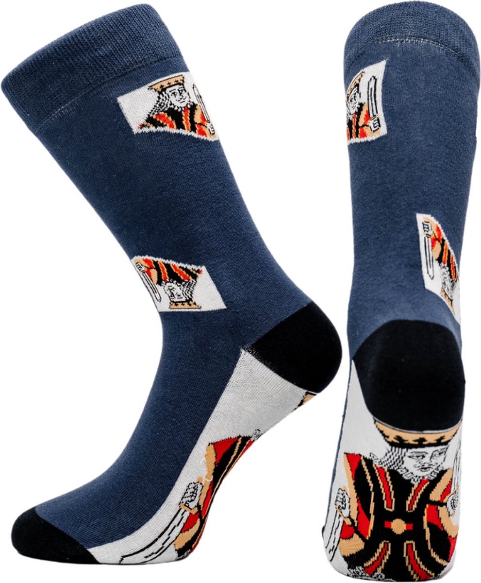 Sockret Sokken - Kaartspel - Bridge - Kousen-40 Blauw