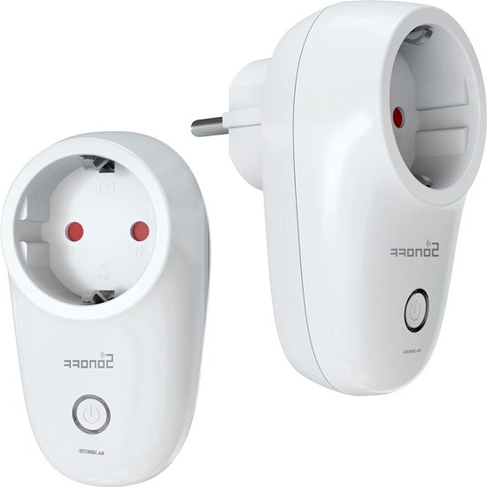 BSEED Wifi Smart Stopcontact en Energiemeter,werkt met Alexa en Google Home, Timing-functie en Spraakbesturing by Smart Life APP,1 Voudig 16A Schuko Socket Goud,Verzonken Glazen Intelligente Socket