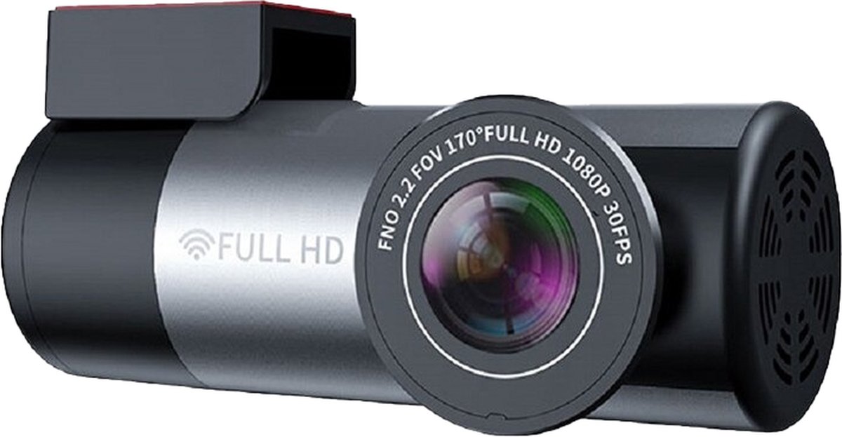 VCTparts® Dashcam 1080P Recorder 150 ° Dvr High-Definition Nachtzicht met Wifi Grijs