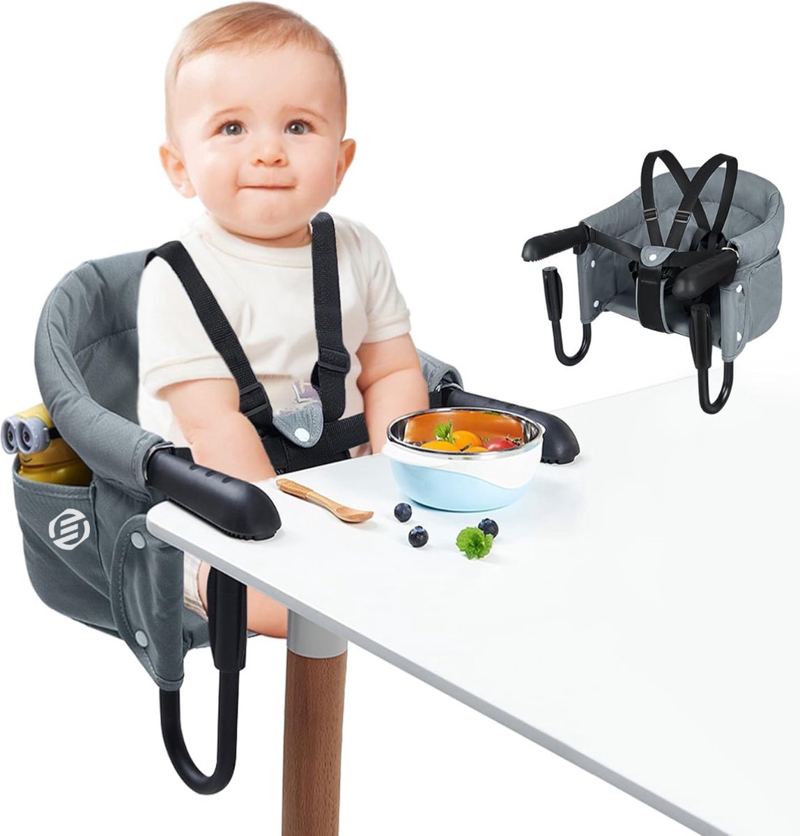 Equivera Babystoel Voor Aan Tafel - Kinderstoel - Babystoel - Baby Eetstoel - Baby Stoeltje Zitten Voor Thuis - Kinderzetel