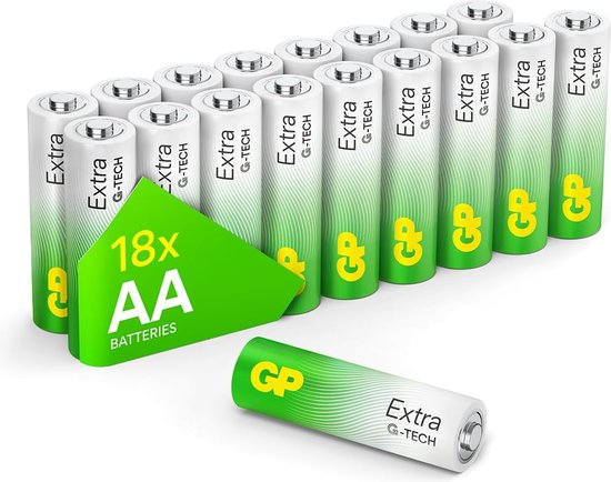 Foto: Gp extra alkaline batterijen aa mignon penlite lr06 batterij 1 5v 18 stuks aa batterij nieuwe g tech technologie