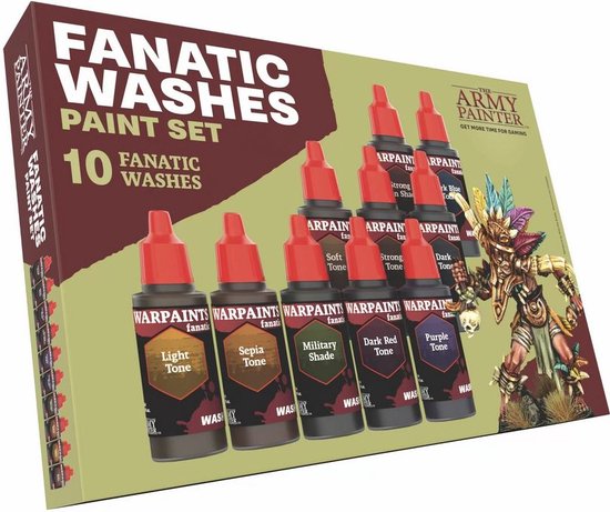 The Army Painter Warpaints Fanatic: Washes Paint Set.