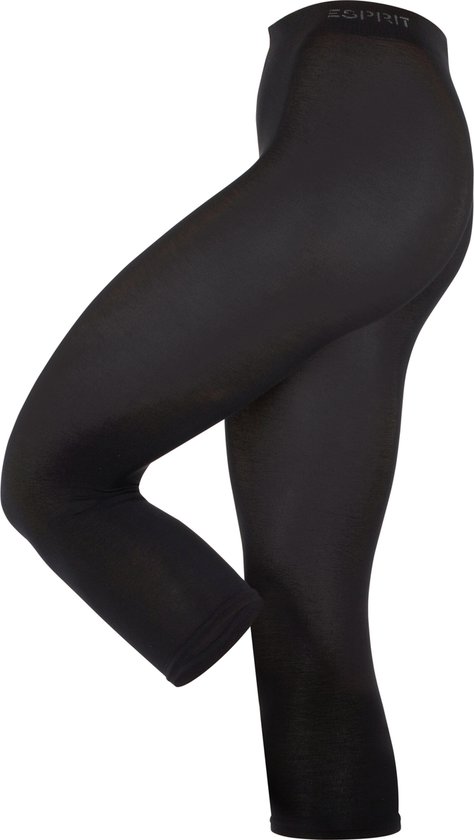 Esprit Cotton Capri chaud et respirant Katoen Capri Dames noir - Taille 44