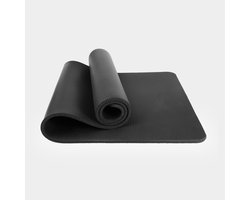 Yoga mat - fitness mat - anti slip - 183x60x1,5 cm - zwart