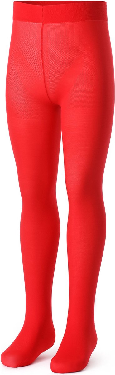 Bellivalini BLV-FI-1008 Kinderen Glad Panty - 40 DEN -Microvezel - Polyamide - Rood - 92/98