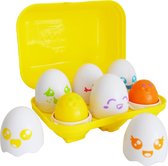 JOYIN 6 stuks jumbo pastel-paaseieren, 15,2 cm, kunststof