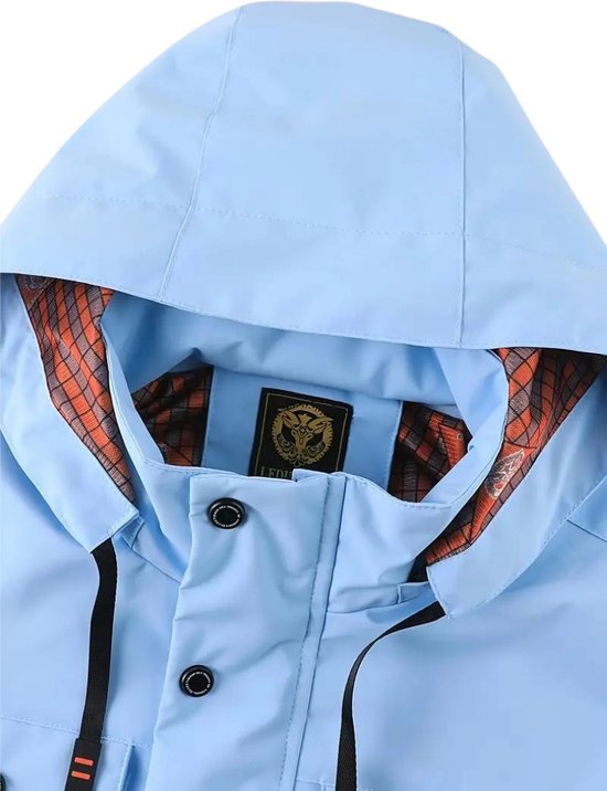 Coupe-vent Nivard pour homme - Parka - Printemps-Automne - Veste - Adulte - Coupe-vent - Plein air - Blauw - Taille L