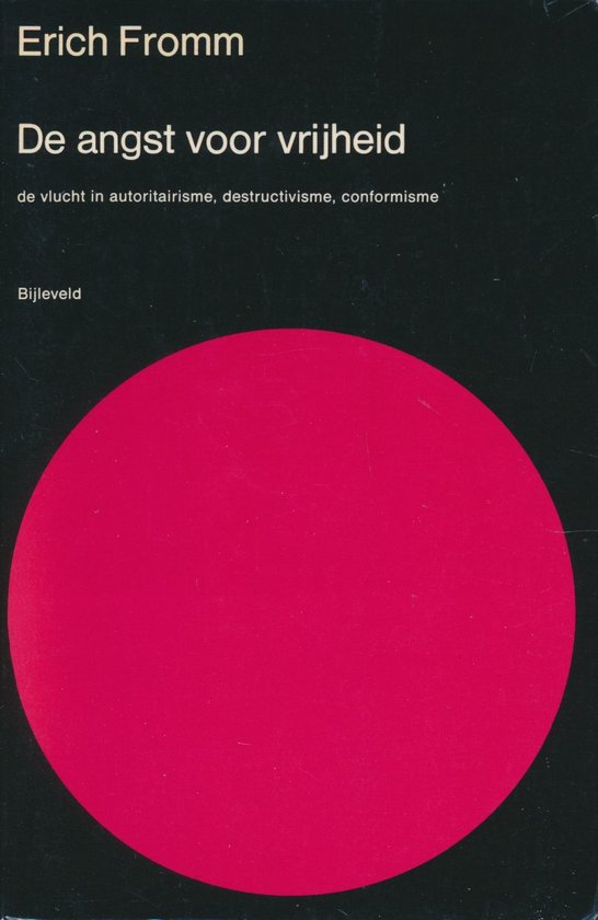 De angst voor vrijheid - cover