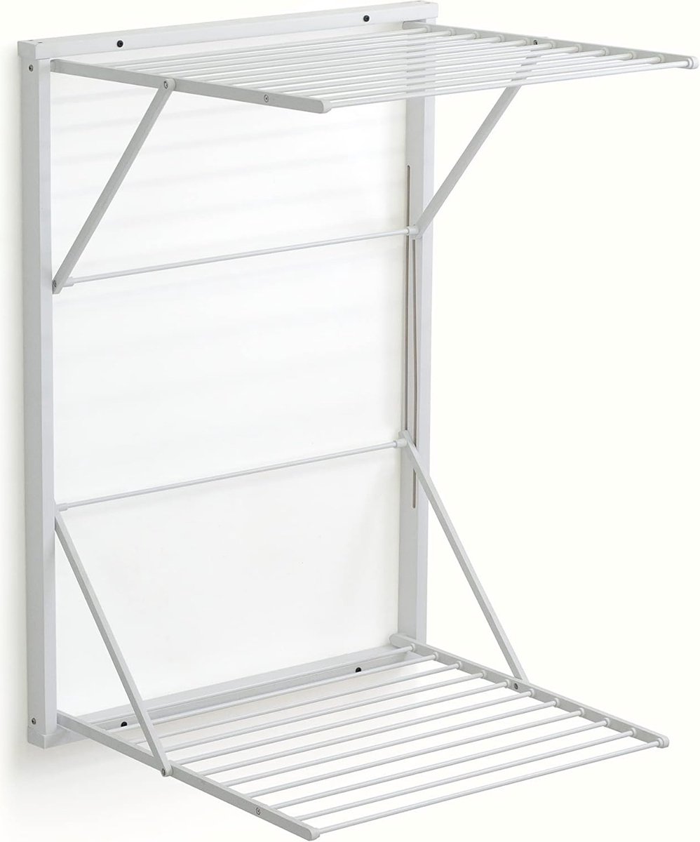 Goedkoopste Equivera Wanddroogrek - Wasrek - Droogrek - Wanddroogrek Inklapbaar - Wand Droogrek