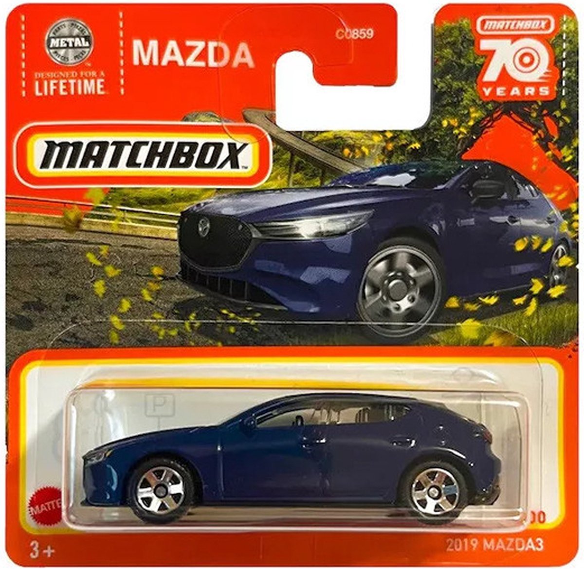MATCHBOX 2019 MAZDA METALLIC BLUE (1-64)