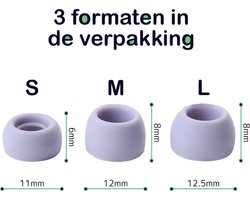 Scoby - Siliconen Tips Geschikt voor Samsung Galaxy Buds Pro - Earbuds Tips - Optimale Pasvorm - 3 Maten - Paars